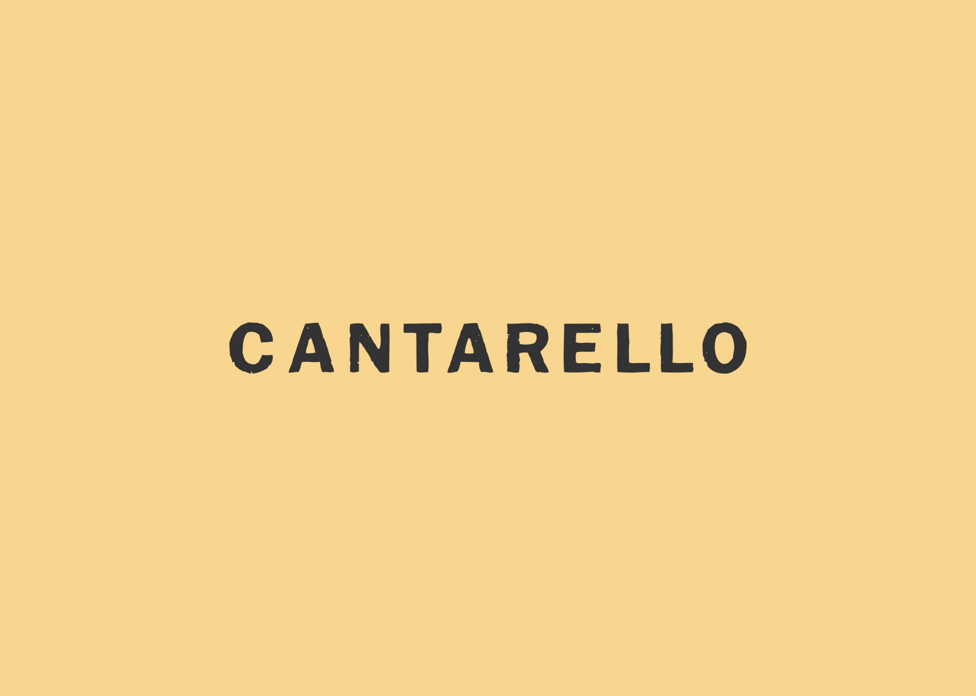 Cantarello logo design by Ryan Paonessa