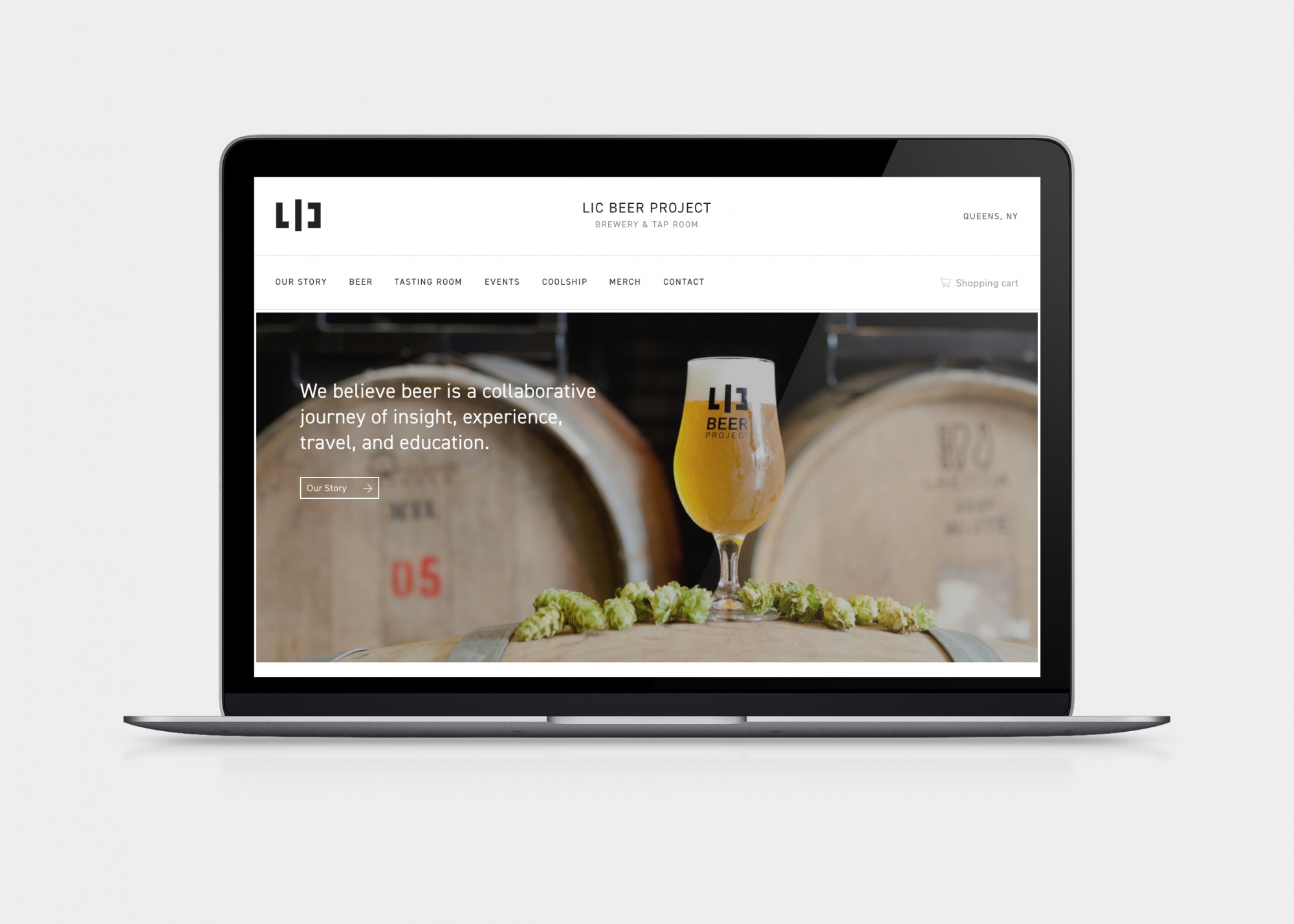 LIC Beer Project responsive web design by Ryan Paonessa