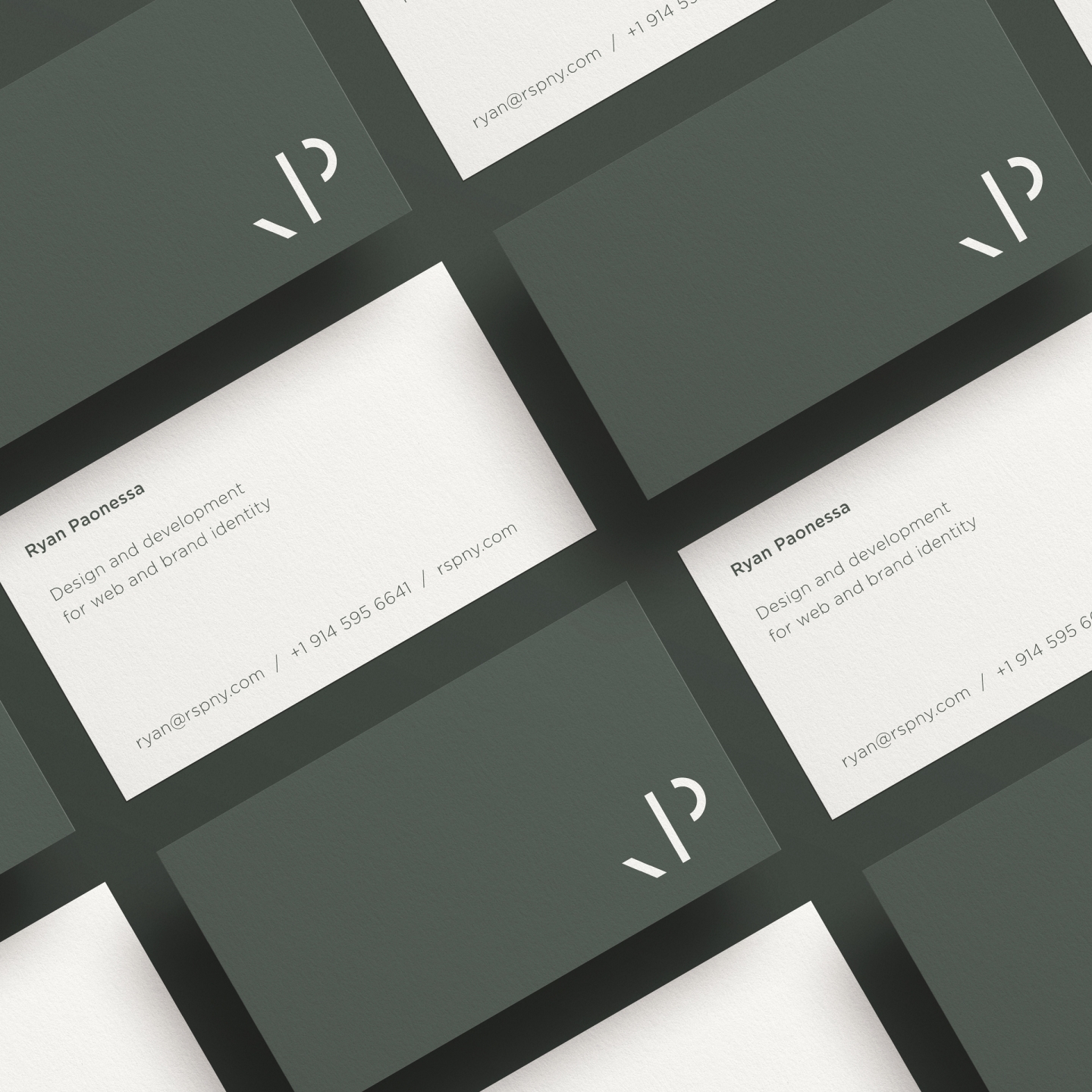 Ryan Paonessa Design Visual Brand Identity – Business Cards