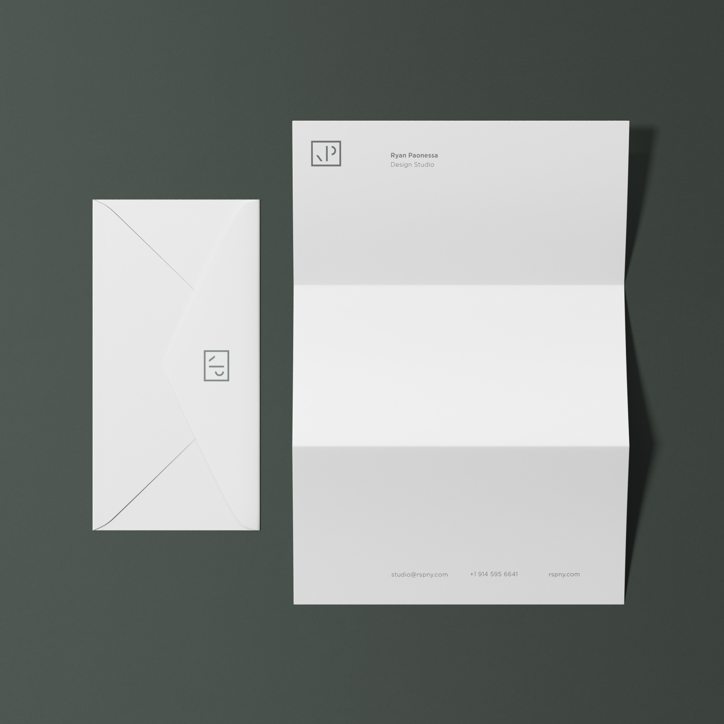 Ryan Paonessa Design Visual Brand Identity – Letterhead Design