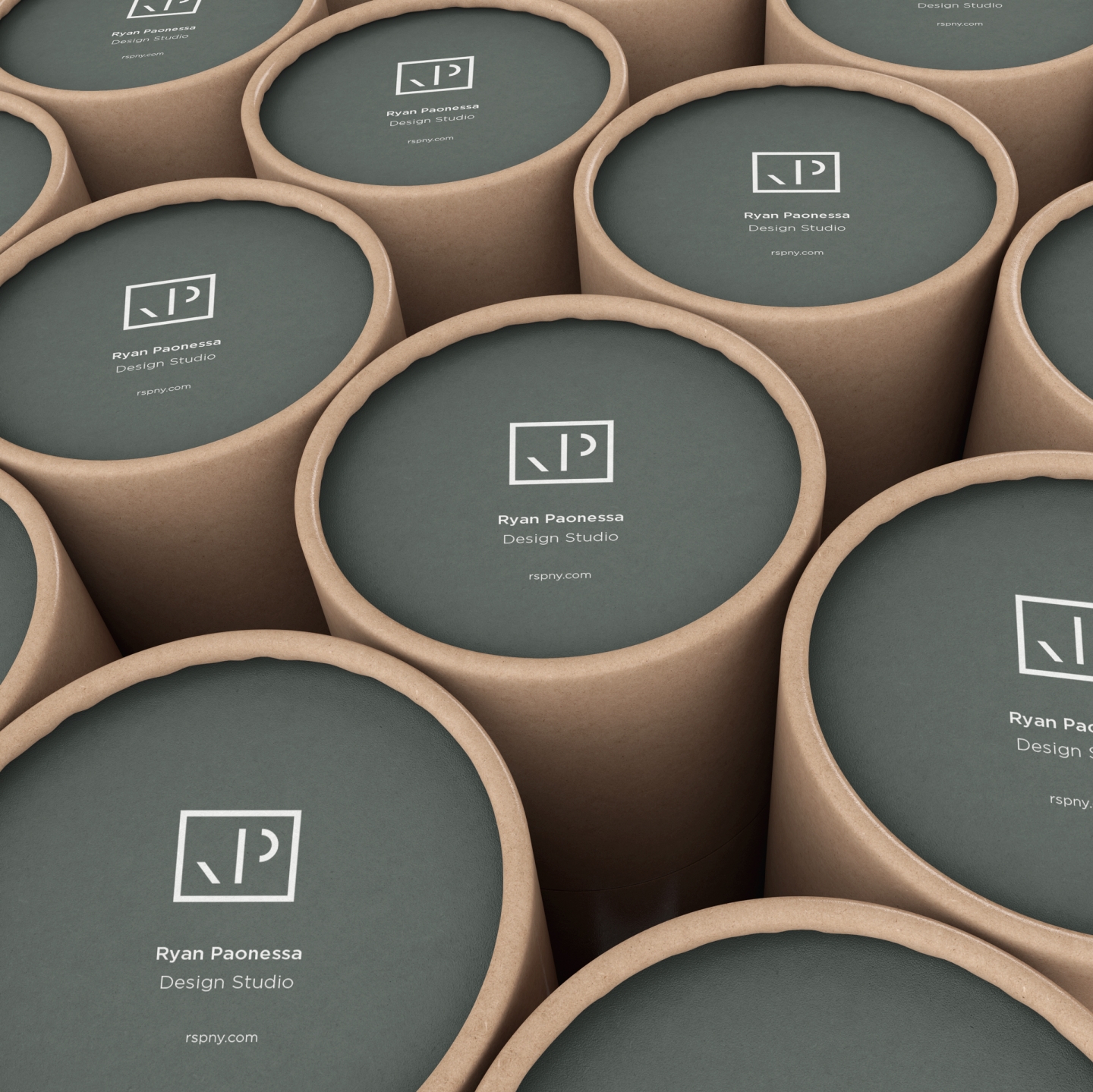 Ryan Paonessa Design Visual Brand Identity – Packaging Paper Tube Design