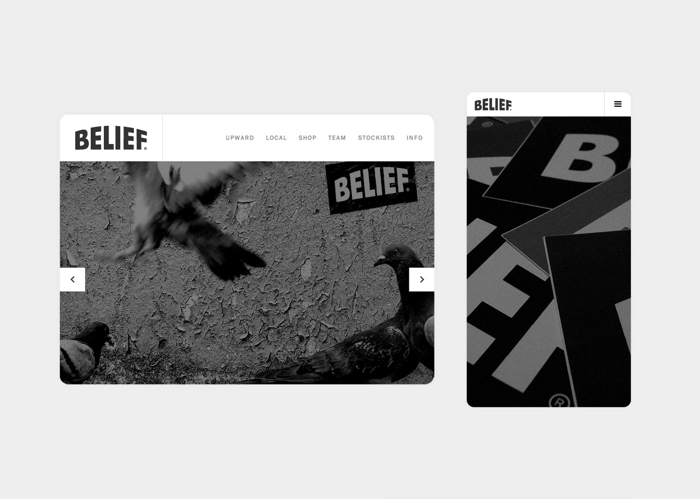 Belief NYC responsive web design by Ryan Paonessa