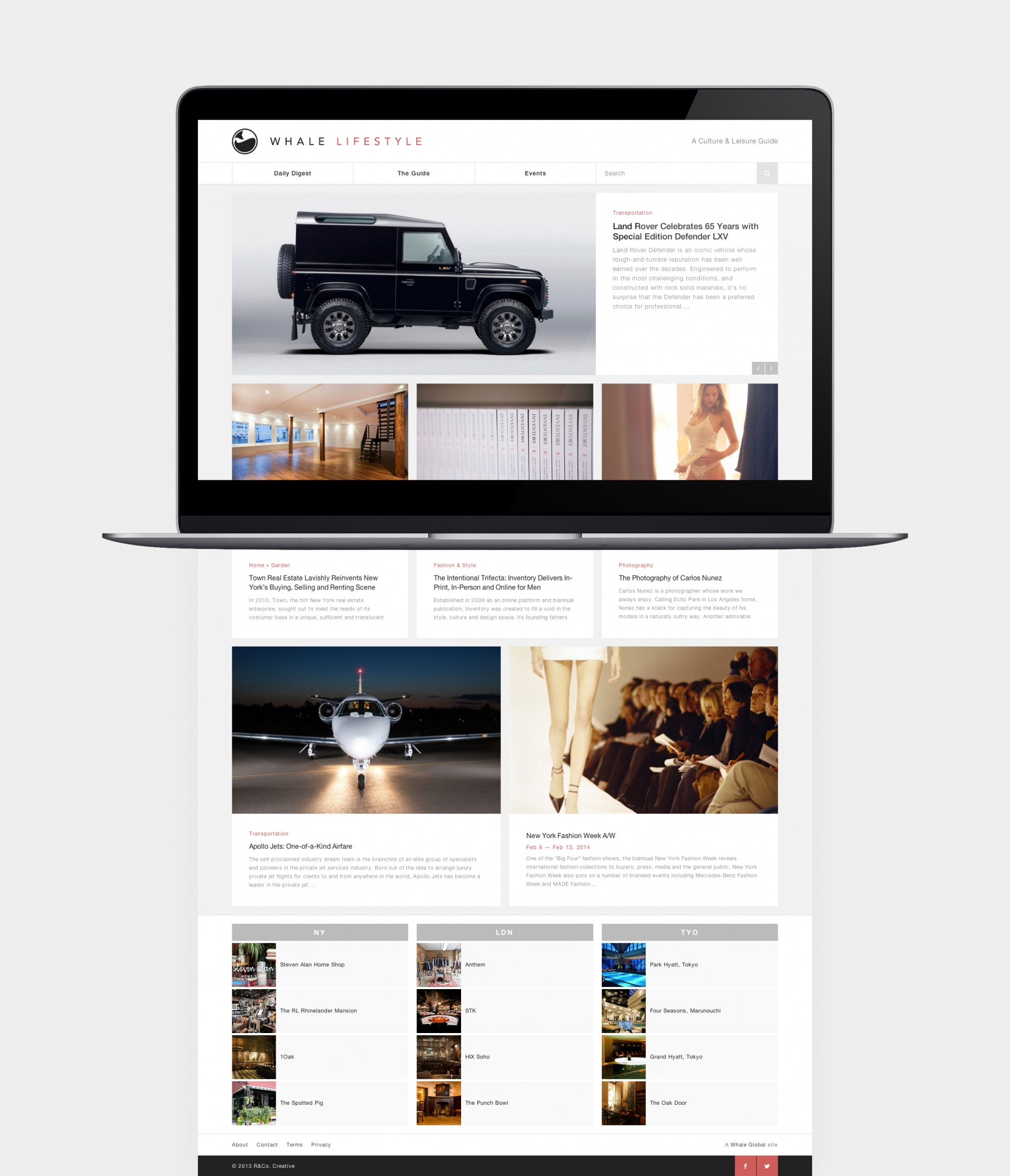 Whale Lifestyle v.1 responsive web design by Ryan Paonessa